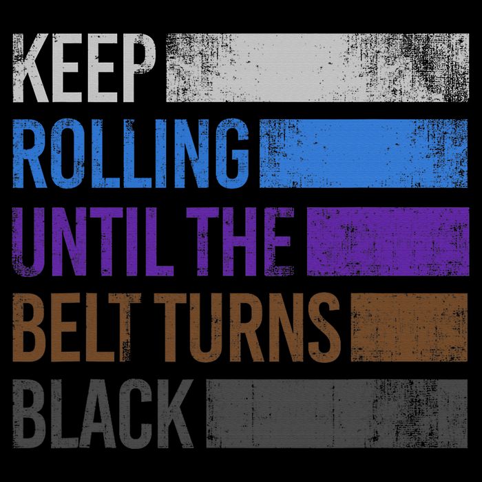Keep training until the belt turns black Karate Backpack