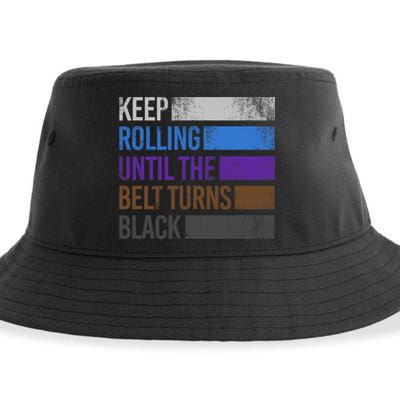 Keep training until the belt turns black Karate Sustainable Bucket Hat