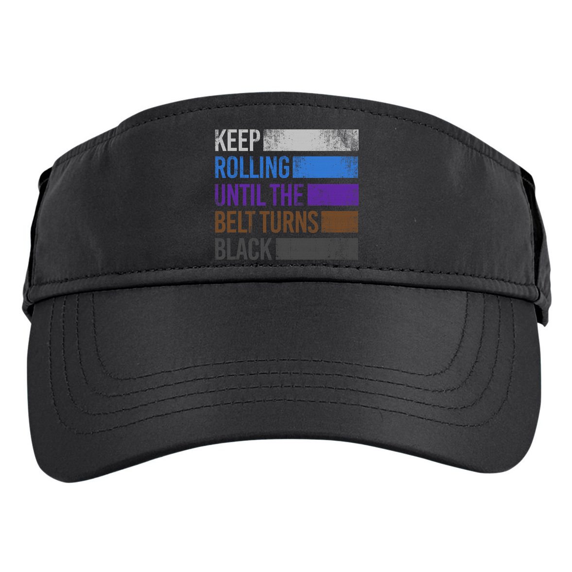 Keep training until the belt turns black Karate Adult Drive Performance Visor