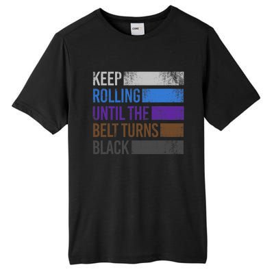 Keep training until the belt turns black Karate Tall Fusion ChromaSoft Performance T-Shirt