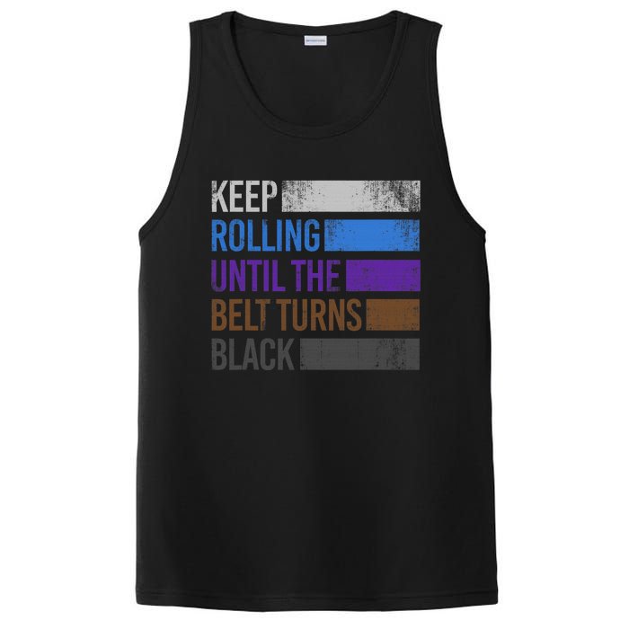 Keep training until the belt turns black Karate PosiCharge Competitor Tank