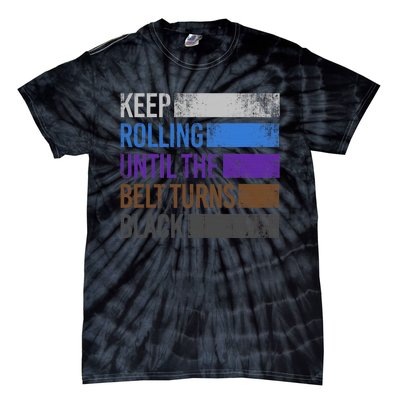 Keep training until the belt turns black Karate Tie-Dye T-Shirt