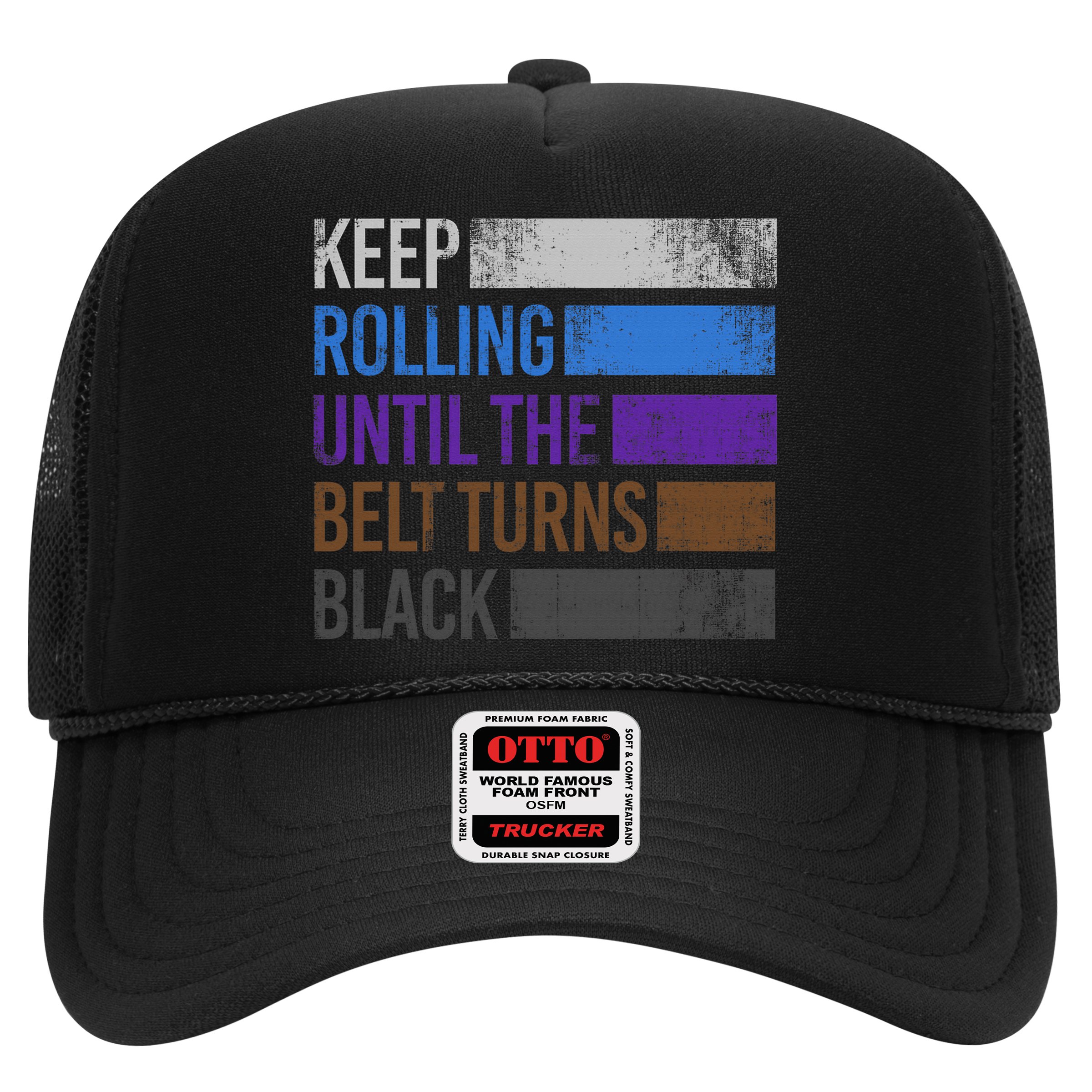Keep training until the belt turns black Karate Hat