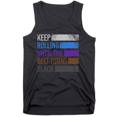 Keep training until the belt turns black Karate Tank Top