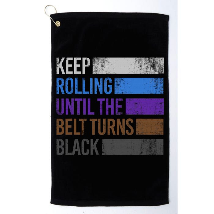Keep training until the belt turns black Karate Golf Towel