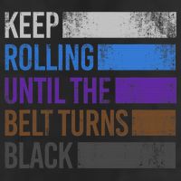 Keep training until the belt turns black Karate Golf Towel