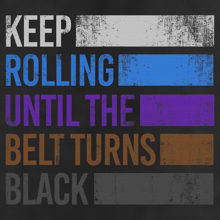 Keep training until the belt turns black Karate Golf Towel