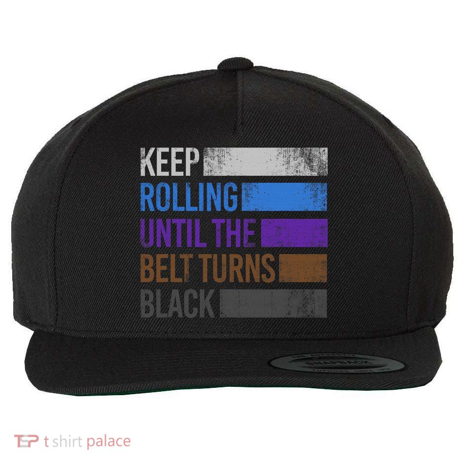Keep training until the belt turns black Karate Wool Snapback Cap