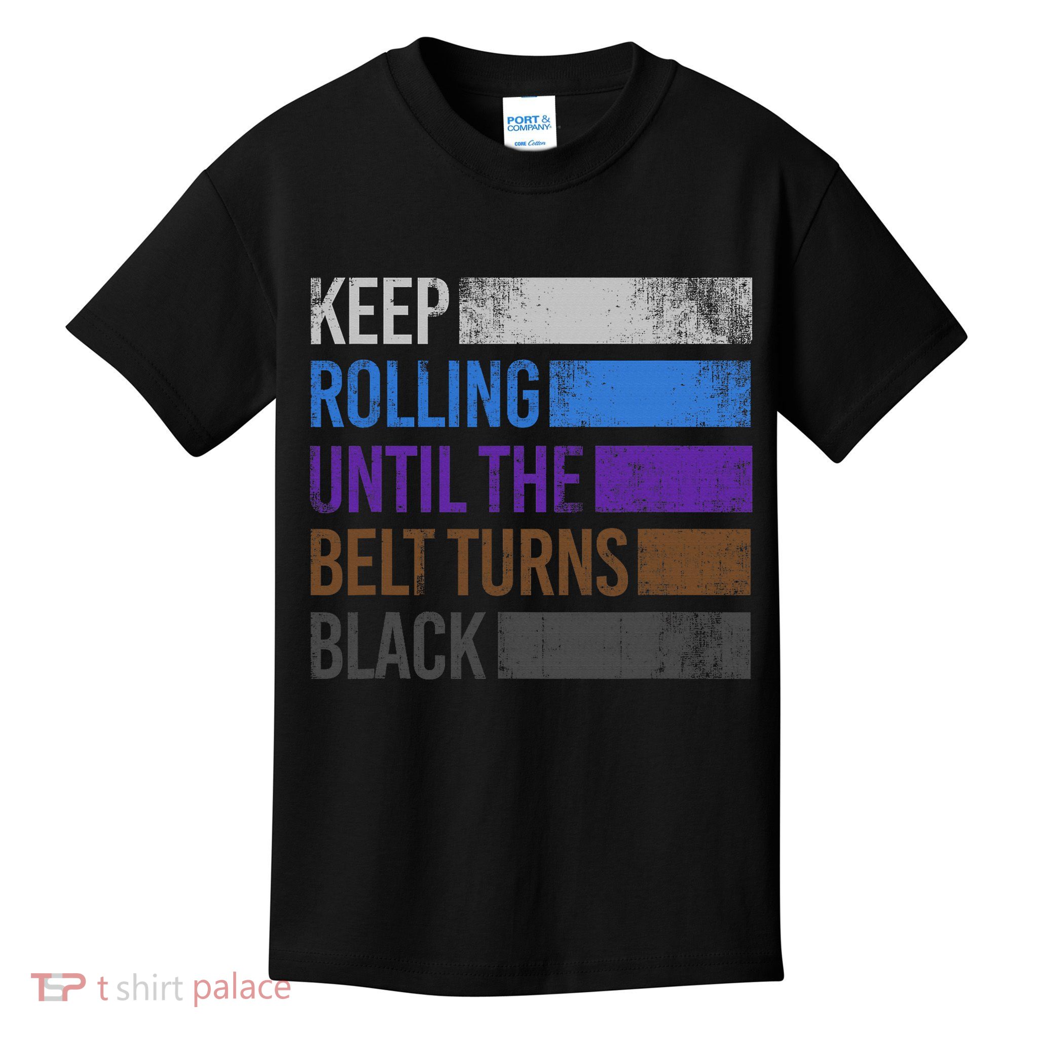 Keep training until the belt turns black Karate Kids T-Shirt