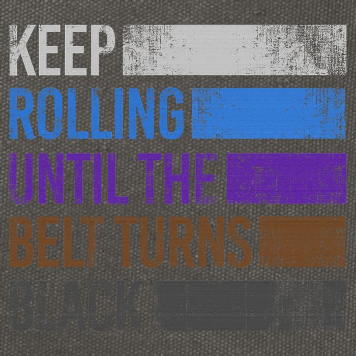Keep training until the belt turns black Karate Cotton Canvas Backpack