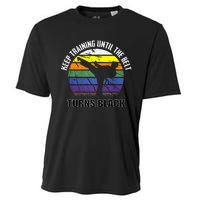 Keep Training Until The Belt Turns Black Karate Cooling Performance Crew T-Shirt