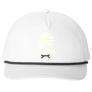 Keep Training Until The Belt Turns Black Karate Great Gift Snapback Five-Panel Rope Hat