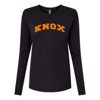 Knoxville Tennessee Varsity Style Knox Womens Cotton Relaxed Long Sleeve T-Shirt