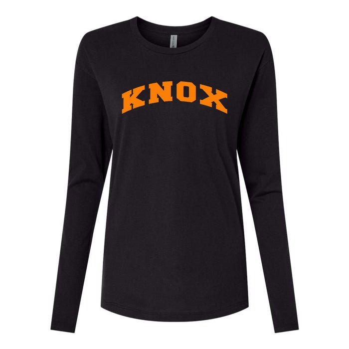 Knoxville Tennessee Varsity Style Knox Womens Cotton Relaxed Long Sleeve T-Shirt