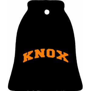 Knoxville Tennessee Varsity Style Knox Ceramic Bell Ornament