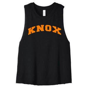 Knoxville Tennessee Varsity Style Knox Women's Racerback Cropped Tank