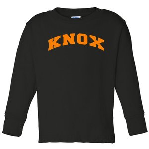 Knoxville Tennessee Varsity Style Knox Toddler Long Sleeve Shirt