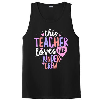 Kindergarten Teacher Valentines Day Love Heart PosiCharge Competitor Tank