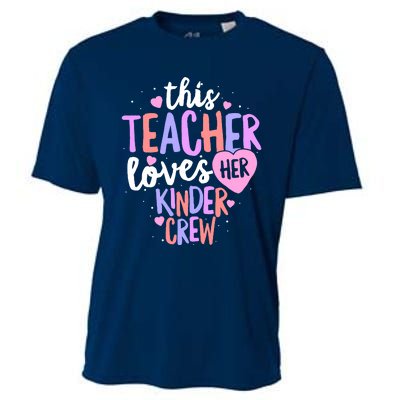 Kindergarten Teacher Valentines Day Love Heart Cooling Performance Crew T-Shirt