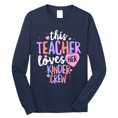 Kindergarten Teacher Valentines Day Love Heart Long Sleeve Shirt