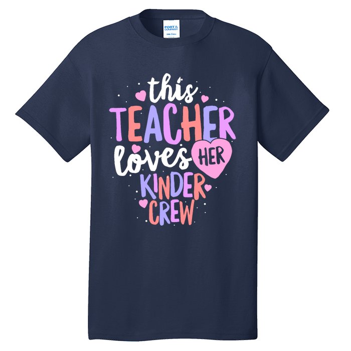 Kindergarten Teacher Valentines Day Love Heart Tall T-Shirt