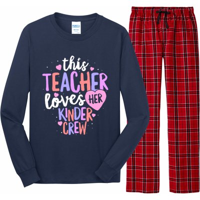 Kindergarten Teacher Valentines Day Love Heart Long Sleeve Pajama Set