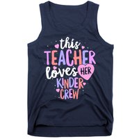 Kindergarten Teacher Valentines Day Love Heart Tank Top