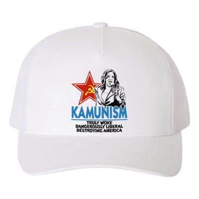 Kammunism Truly Woke Dangerously Liberal Destroying America Kamala Harris Yupoong Adult 5-Panel Trucker Hat