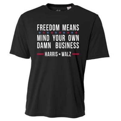 Kamalaharris Tim Walz Mind Your Own Damn Business Cooling Performance Crew T-Shirt