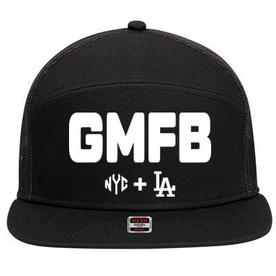 Kyle T Wearing Gmfb Nyc La 7 Panel Mesh Trucker Snapback Hat