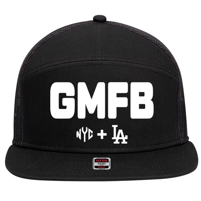 Kyle T Wearing Gmfb Nyc La 7 Panel Mesh Trucker Snapback Hat