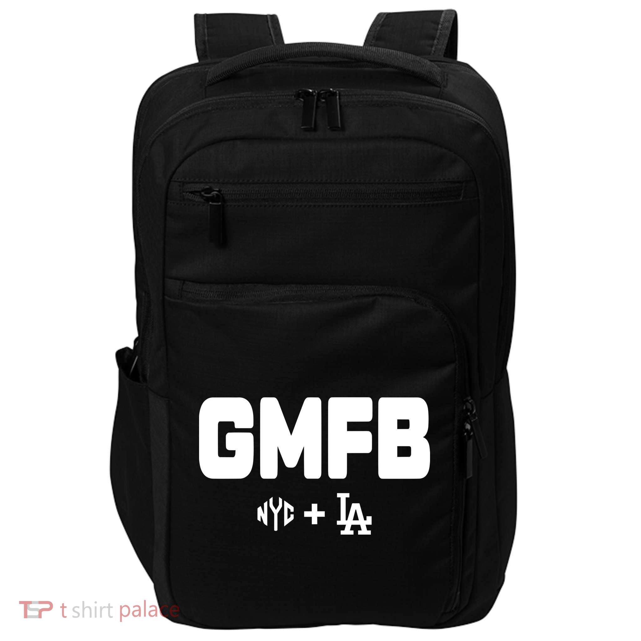 Kyle T Wearing Gmfb Nyc La Impact Tech Backpack