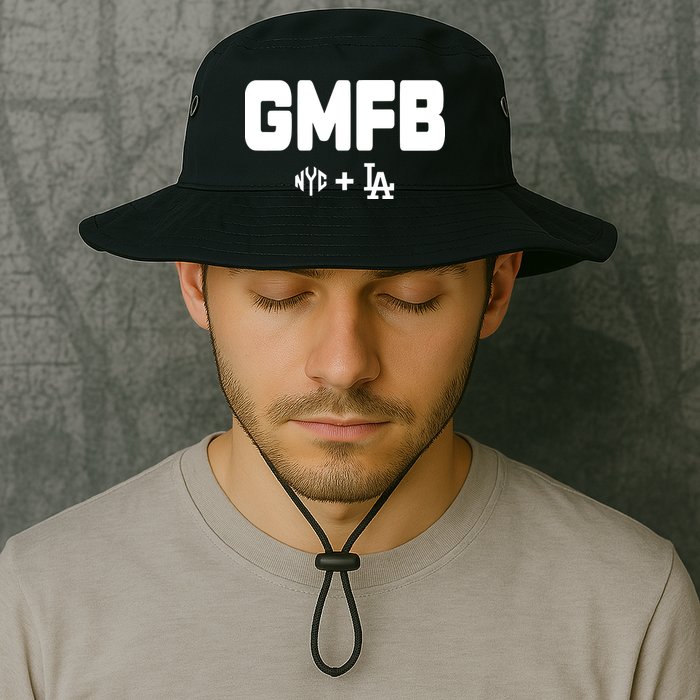Kyle T Wearing Gmfb Nyc La Bucket Hat