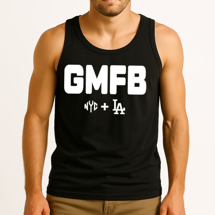 Kyle T Wearing Gmfb Nyc La Tank Top