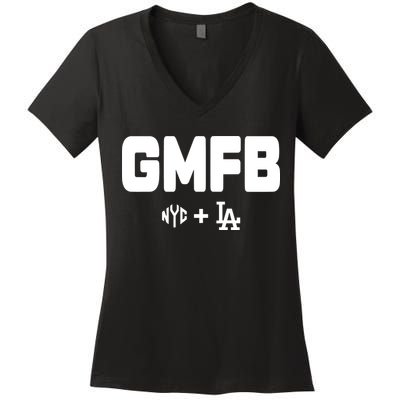 Kyle T Wearing Gmfb Nyc La Women's V-Neck T-Shirt