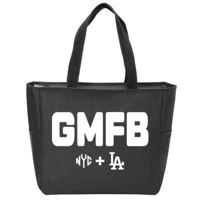 Kyle T Wearing Gmfb Nyc La Zip Tote Bag