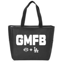 Kyle T Wearing Gmfb Nyc La Zip Tote Bag