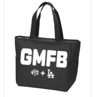 Kyle T Wearing Gmfb Nyc La Zip Tote Bag