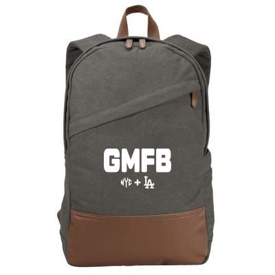 Kyle T Wearing Gmfb Nyc La Cotton Canvas Backpack