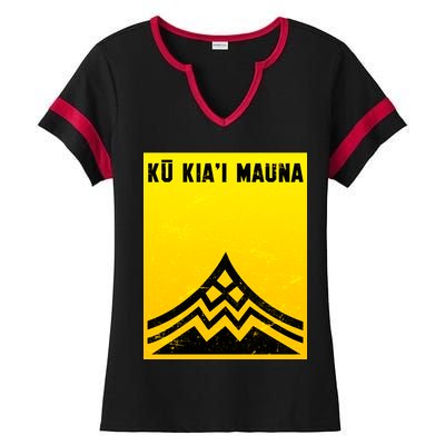 Ku Kiai Mauna Ladies Halftime Notch Neck Tee