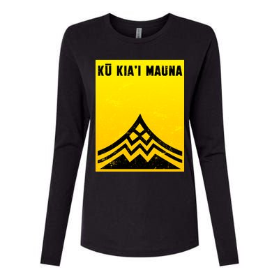 Ku Kiai Mauna Womens Cotton Relaxed Long Sleeve T-Shirt