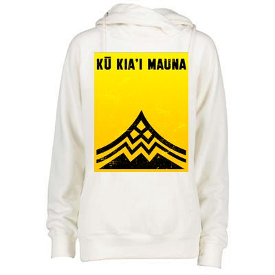 Ku Kiai Mauna Womens Funnel Neck Pullover Hood