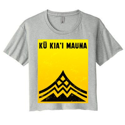 Ku Kiai Mauna Women's Crop Top Tee