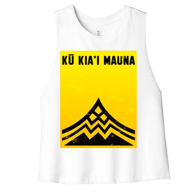 Ku Kiai Mauna Women's Racerback Cropped Tank