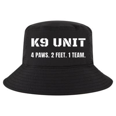 K9 Unit 4 Paws 2 Feet 1 Team K9 Officer Police Dog Handler Cool Comfort Performance Bucket Hat