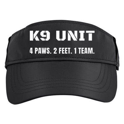 K9 Unit 4 Paws 2 Feet 1 Team K9 Officer Police Dog Handler Adult Drive Performance Visor