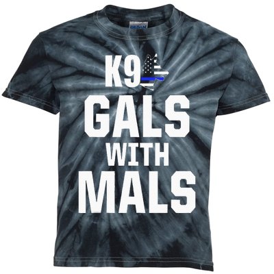 K9 Unit Belgian Malinois PD Gals Mals Police Trainer Kids Tie-Dye T-Shirt