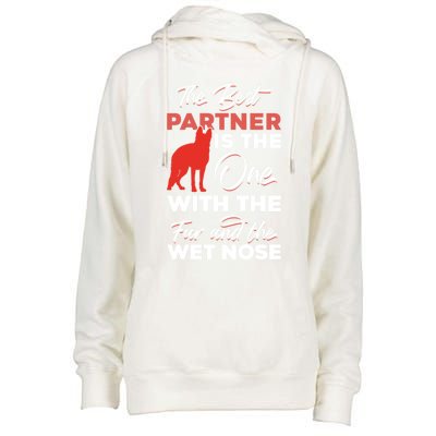 K9 Unit Belgian Malinois Partner Pd Police Trainer Great Gift Womens Funnel Neck Pullover Hood