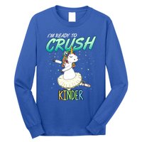 Kinder Unicorn Ballerina Ballet Dancer Hello Kindergarten Gift Long Sleeve Shirt