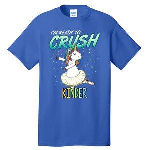 Kinder Unicorn Ballerina Ballet Dancer Hello Kindergarten Gift Tall T-Shirt